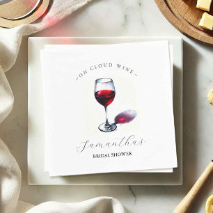 Serviette En Papier Thème de mariage vinicole pour une fête prénuptial