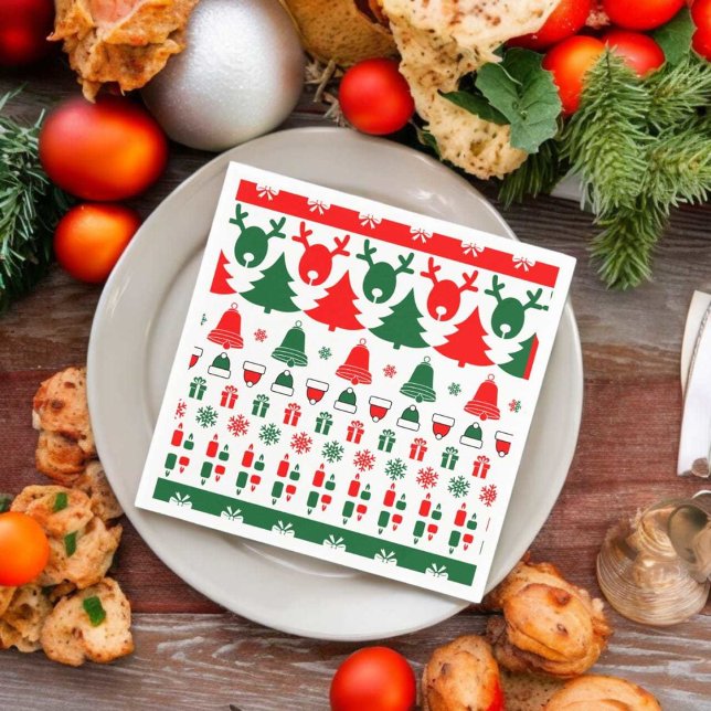 Serviette En Papier Thème de Noël (dinner napkin)