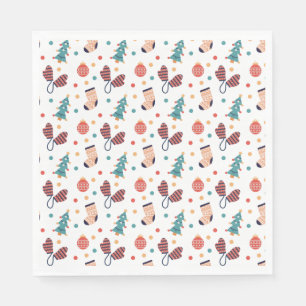 Serviette En Papier Thème de Noël mignon