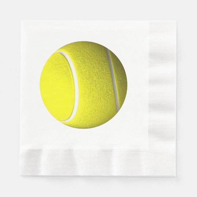 Serviette En Papier Thème de Tennis Ball Sport (Devant)