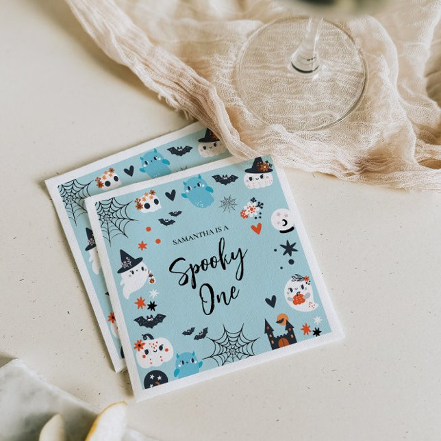 Serviette En Papier Thème d'Halloween éffrayant Anniversaire (Créateur téléchargé)