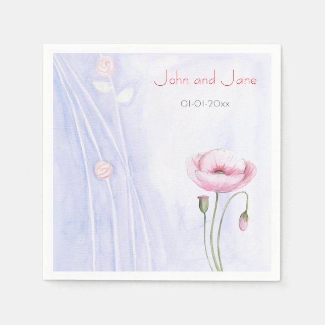 Serviette En Papier Thème du jardin (Devant)