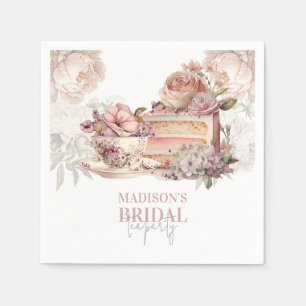 Serviette En Papier Thème élégant de fête de thé floral Mariage person