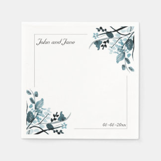 Serviette En Papier Thème Fleur Orientale