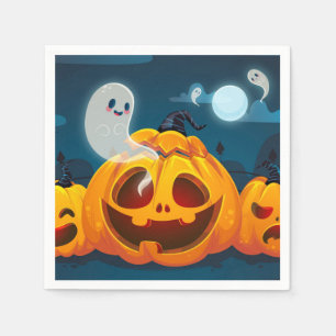 Serviette En Papier Thème Halloween mignon