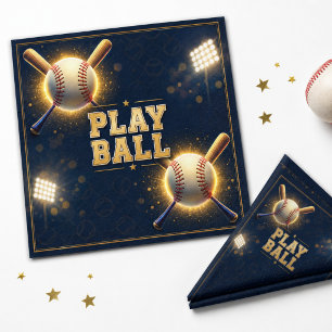 Serviette En Papier Thème sportif pour fête d'anniversaire de baseball