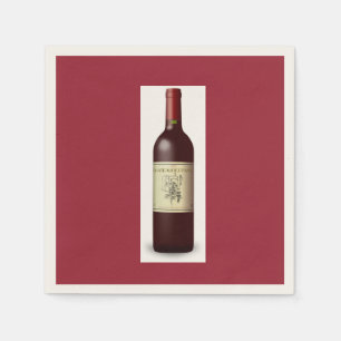 Serviette En Papier Thème Vin Français / Papier à thème
