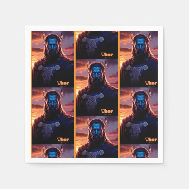 SERVIETTE EN PAPIER THOR VIKING (Devant)