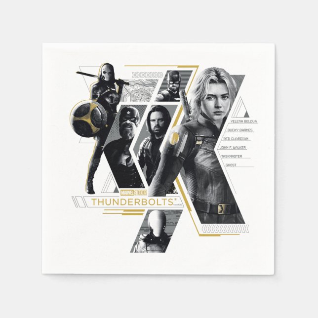 Serviette En Papier Thunderbolts* | Group Graphic (Devant)
