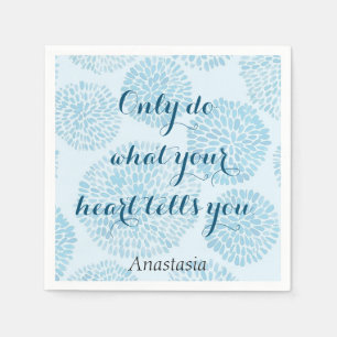 Serviette En Papier Tige bleue moderne