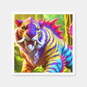Serviette En Papier Tiger Art