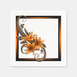 Serviette En Papier Tiger Lily Mariage