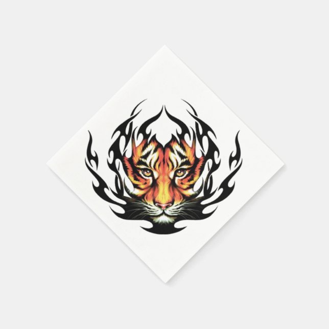 Serviette En Papier Tiger Tattoo (Coin)
