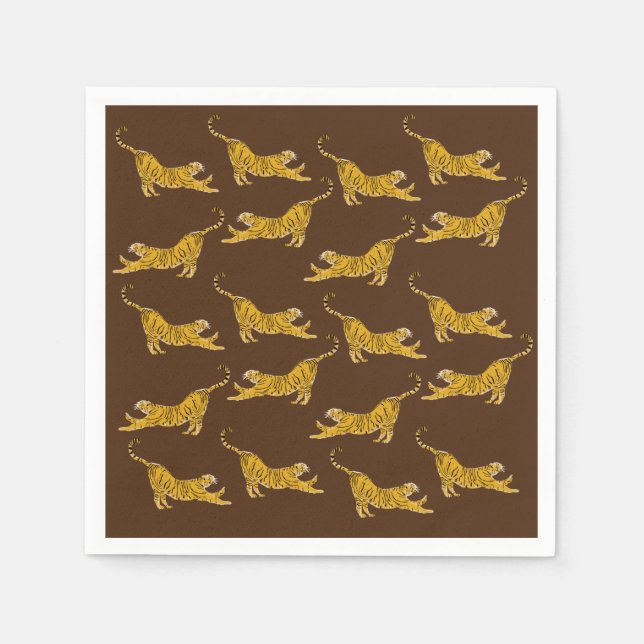 Serviette En Papier Tigers du Bengale personnalisés (Devant)