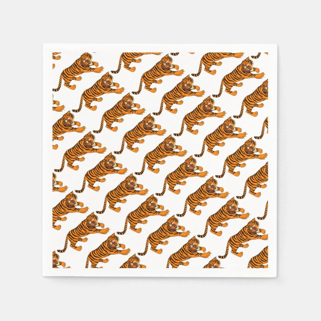 Serviette En Papier Tigre (Devant)