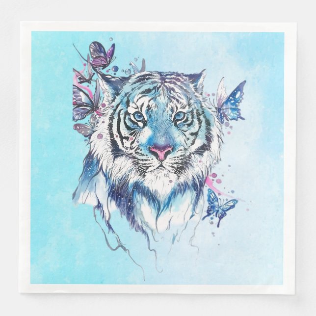 Serviette En Papier Tigre (Devant)