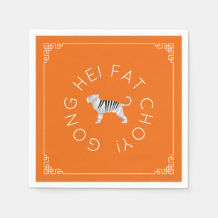 Serviette En Papier Tigre à l'origami chinois