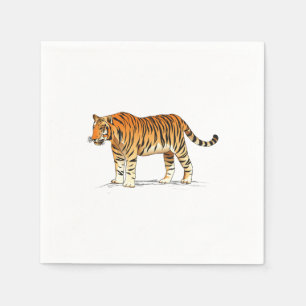 Serviette En Papier Tigre adulte