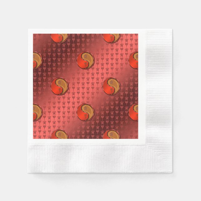 Serviette En Papier Tigre de Bois (Devant)
