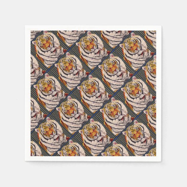 Serviette En Papier Tigre du Bengale (Devant)