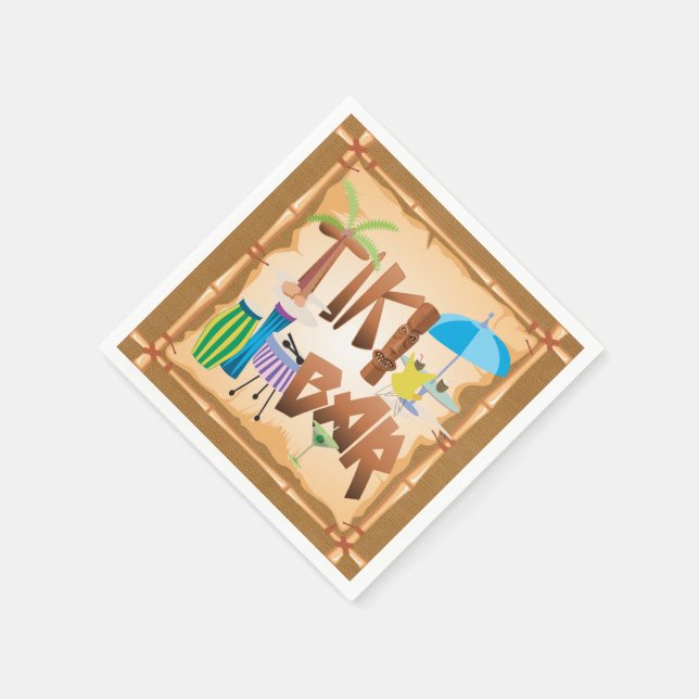 Serviette En Papier Tiki Bar (Coin)