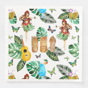 Serviette En Papier Tiki Party Napkin
