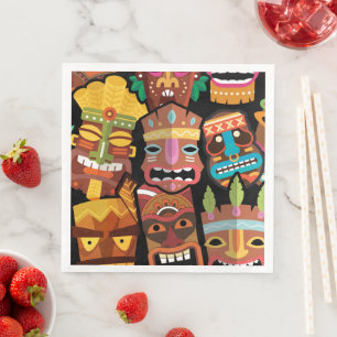 Serviette En Papier TIKI Pattern 5