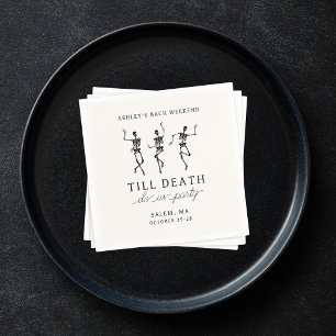Serviette En Papier Till Death Do Us Party Bachelorette Week-end