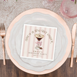 Serviette En Papier Tini Bit Ancien Espresso Martini fête d'anniversai