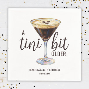 Serviette En Papier Tini Bit Older Cocktail Martini Espresso Anniversa