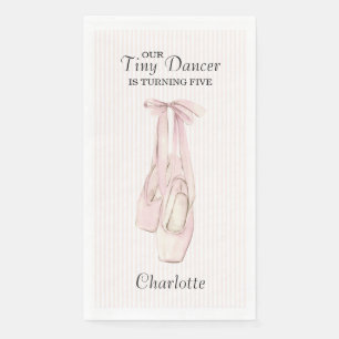 Serviette En Papier Tiny Dancer Ballerine Rose Anniversaire Filles
