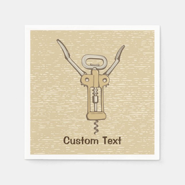 Serviette En Papier Tire-bouchon (Devant)