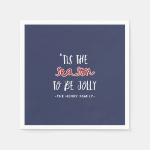 Serviette En Papier 'Tis la fête de Noël de saison