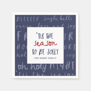 Serviette En Papier 'Tis la fête de Noël de saison