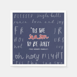 Serviette En Papier 'Tis la fête de Noël de saison