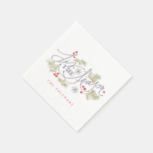 Serviette En Papier Tis the Season