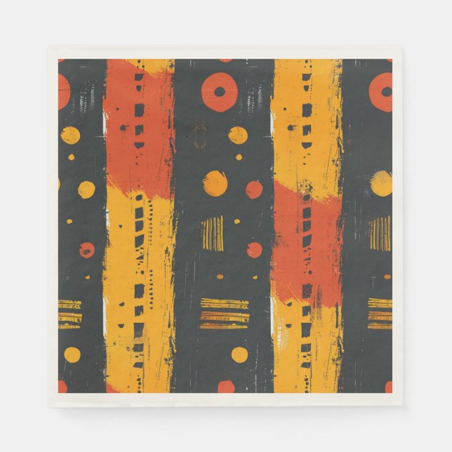 Serviette En Papier Tissu de boue africain (Devant)