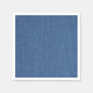Serviette En Papier Tissu d'origine Mode bleue jean denim