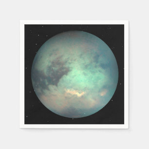Serviette En Papier Titan de la lune de Saturne