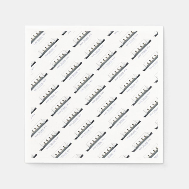 Serviette En Papier Titanic 1912 (Devant)