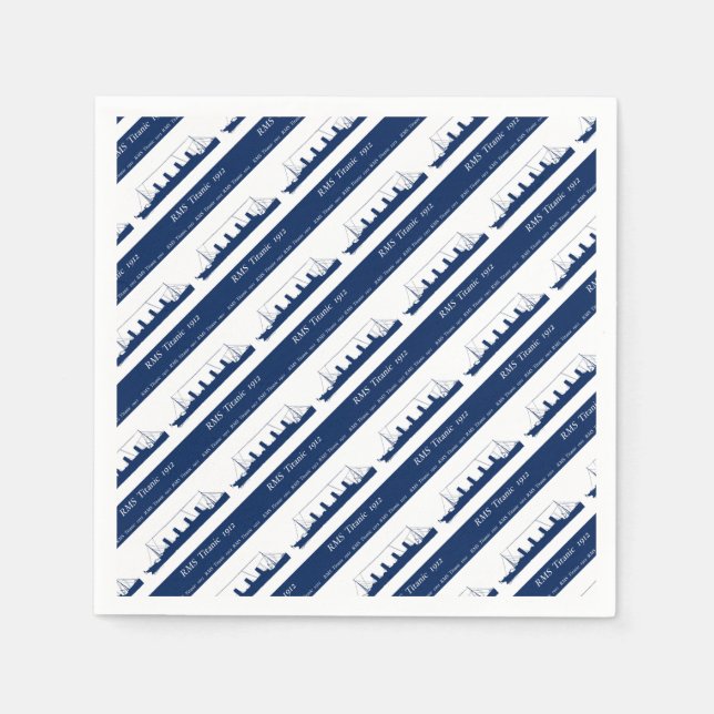 Serviette En Papier Titanic 3 1912 (Devant)