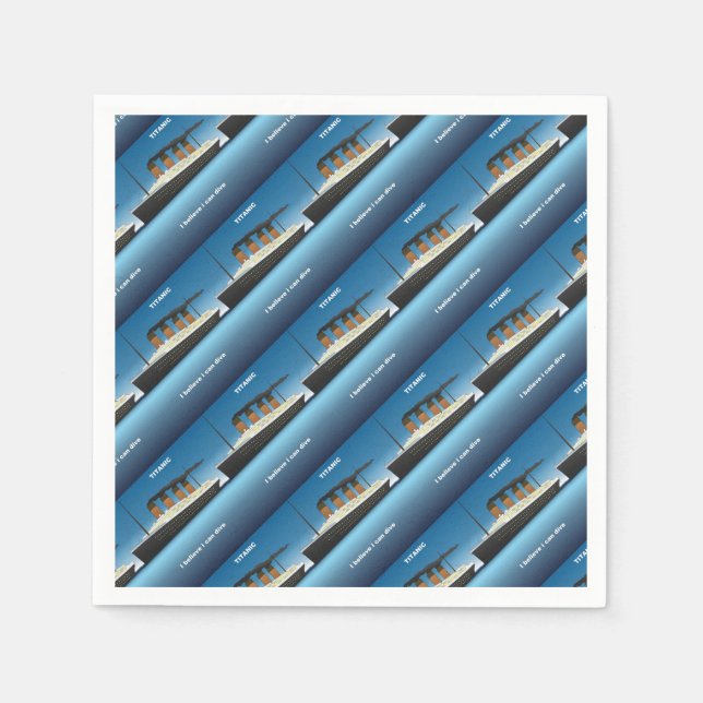Serviette En Papier titanic dive (Devant)
