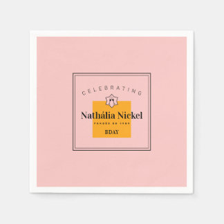 Serviette En Papier Toasts au Champagne