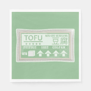 Serviette En Papier Tofu Pop art emballage alimentaire