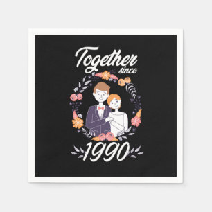 Serviette En Papier Together Since