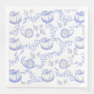 Serviette En Papier Toile bleue pompine