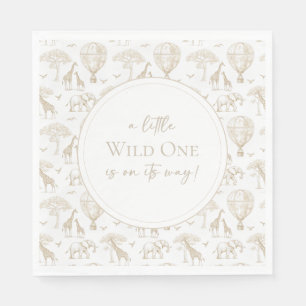 Serviette En Papier Toile de Baby shower classique Little Wild