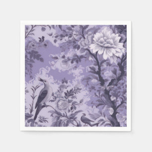 Serviette En Papier Toile violette de Fleur