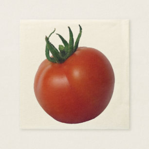 Serviette En Papier Tomate mûrie par vigne