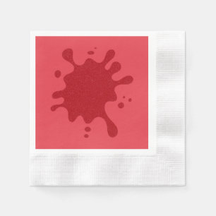Serviette En Papier Tomate Rouge sur éclaboussure de peinture rouge – 